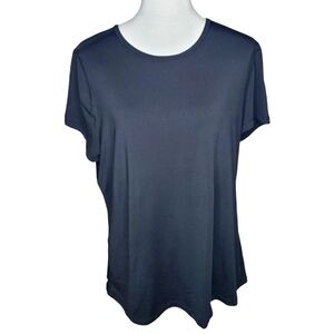 🦋Danskin Now Black Soot Semi-fitted Back Mesh Athletic Top